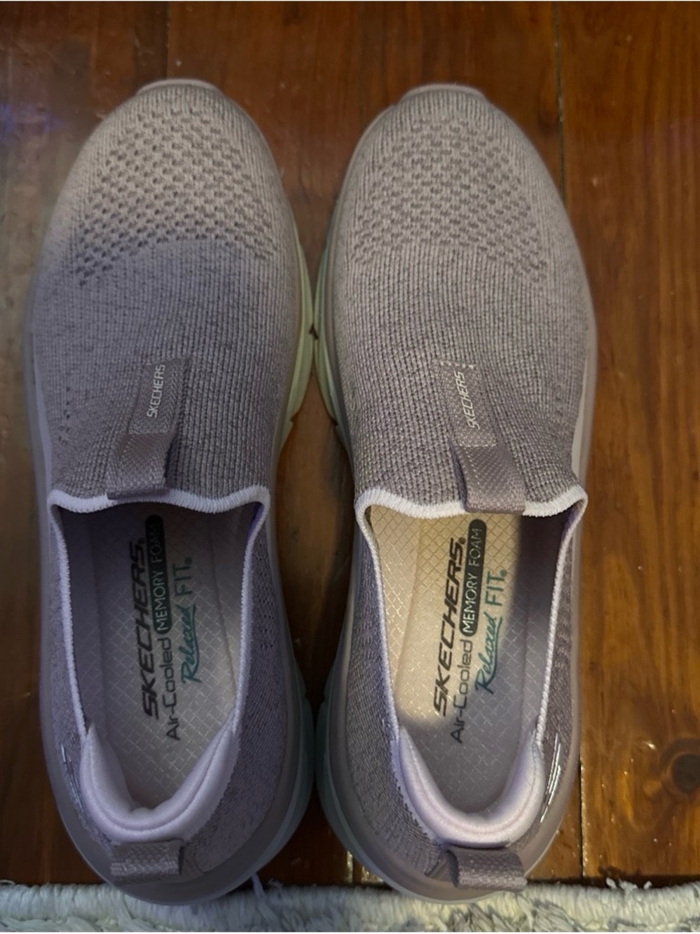 Skechers Kids Gray Slip-On Knit Sneakers